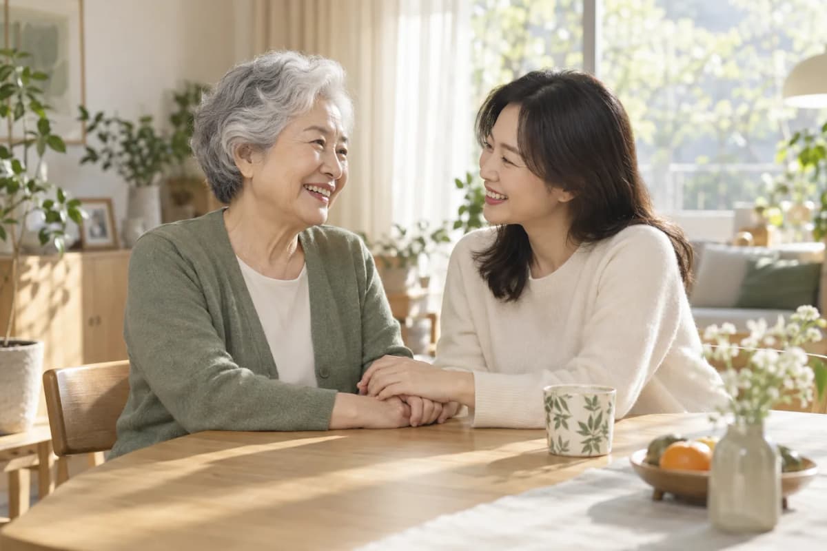 가족 돌봄 주제 이미지 · AI 제작
